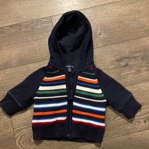 BabyGap Hooded Striped Sweater - 0-3mo